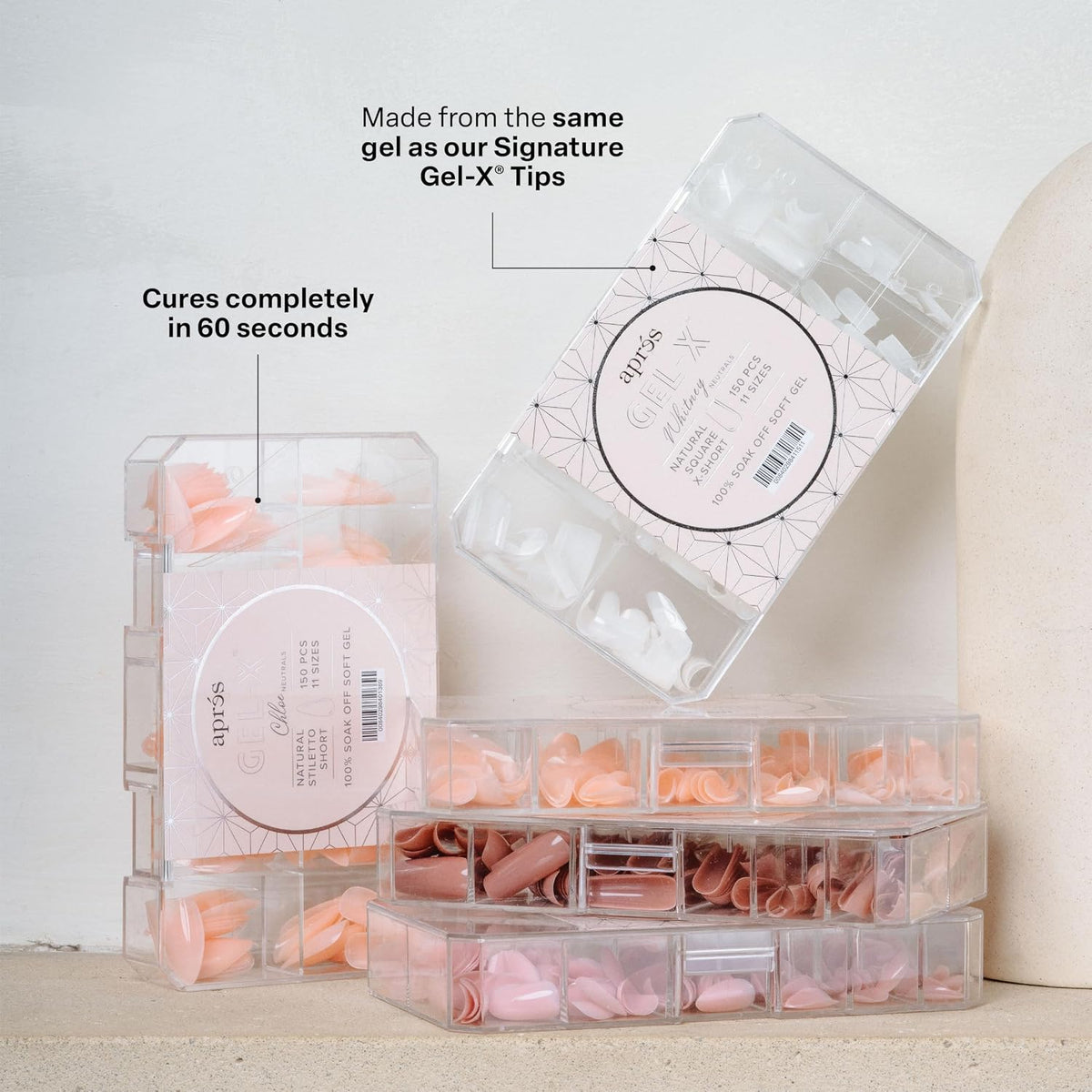 NEUTRALS GEL-X TIPS