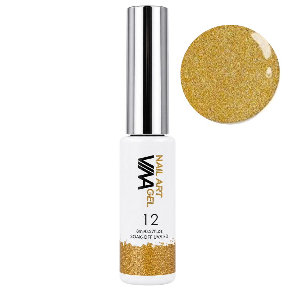 VINA Nail Art Gel Colour Liners - 8ml