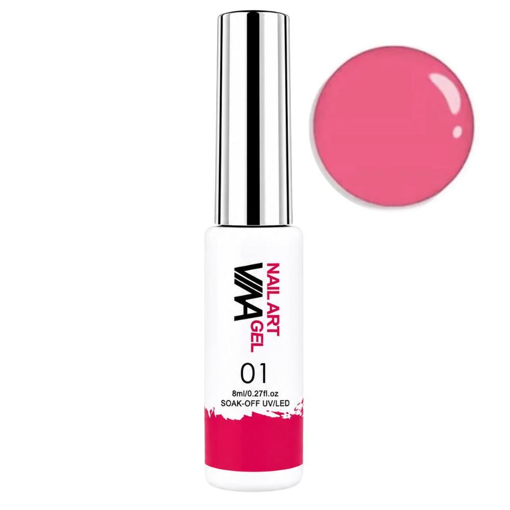 VINA Nail Art Gel Colour Liners - 8ml