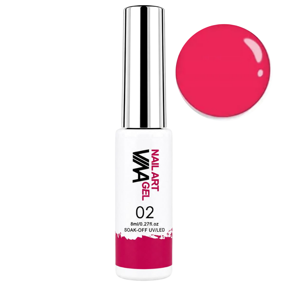 VINA Nail Art Gel Colour Liners - 8ml