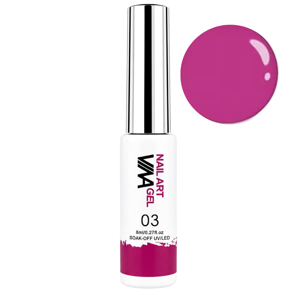 VINA Nail Art Gel Colour Liners - 8ml