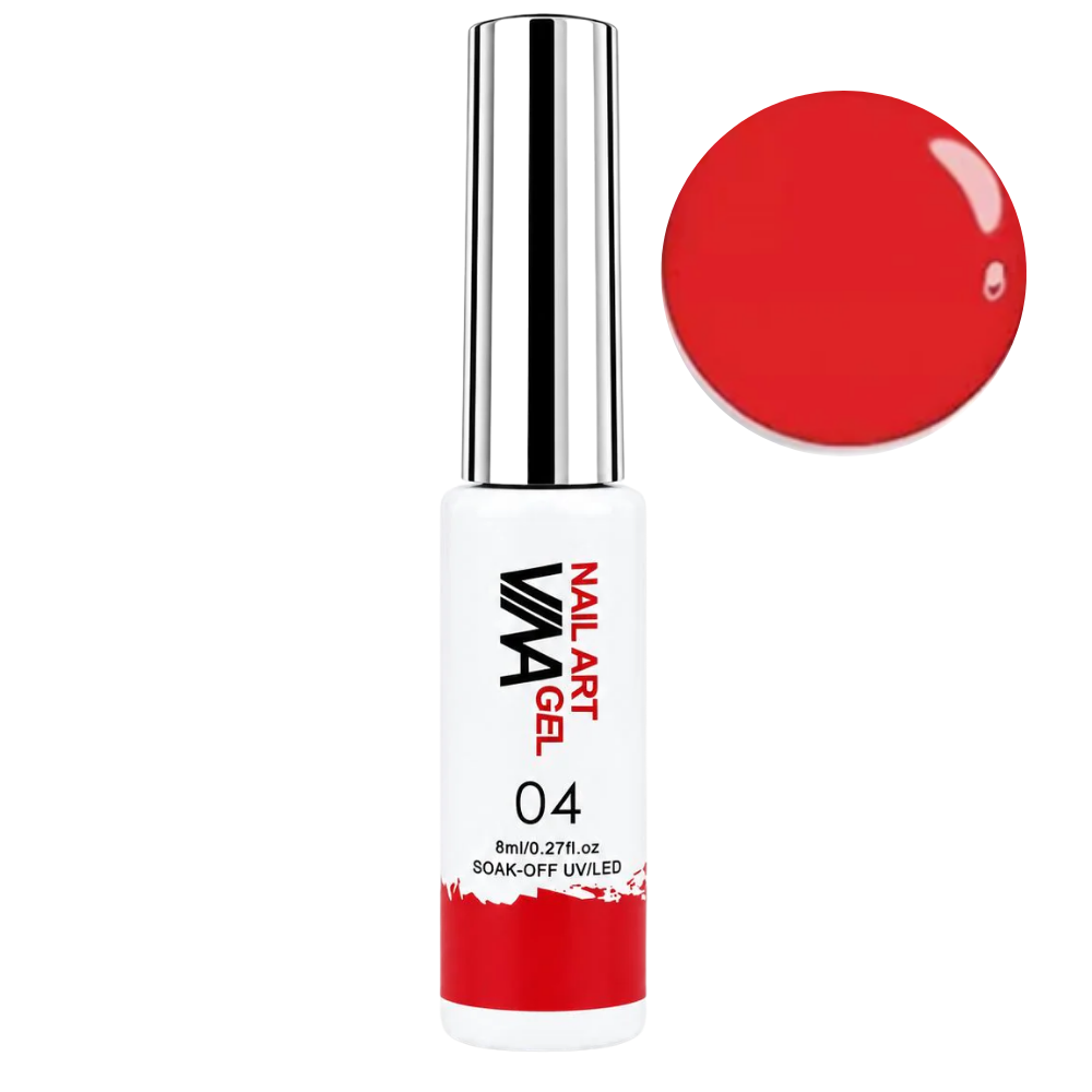 VINA Nail Art Gel Colour Liners - 8ml