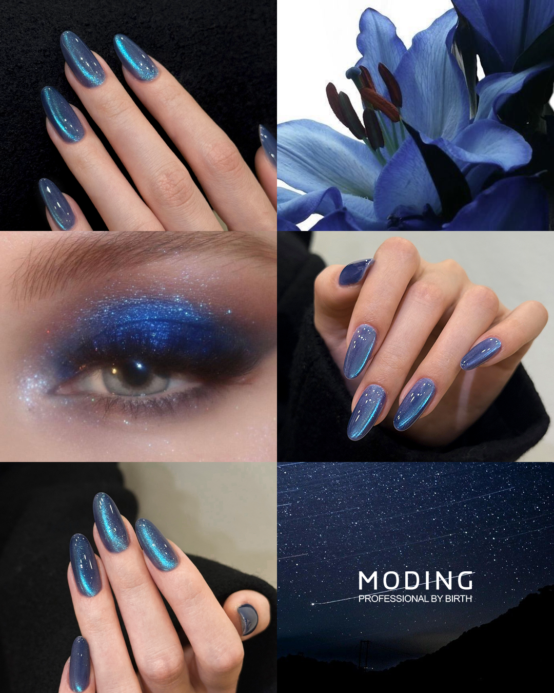 MODING Starlight Galaxy Cat Eye Gel Colour HEMA & TPO Free - Full Collection