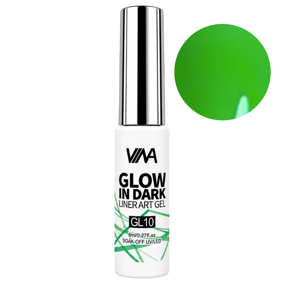 VINA Nail Art Gel Glow In The Dark Liners - 8ml