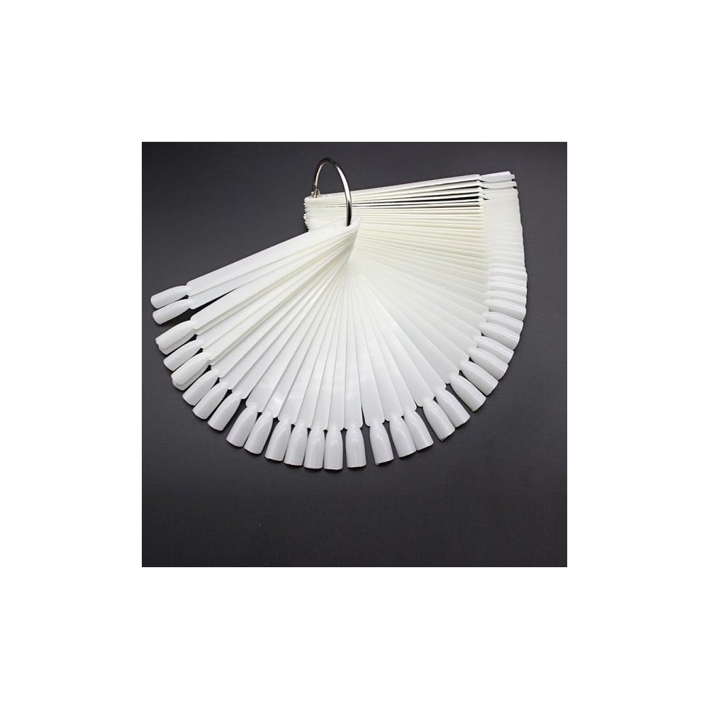 Nail Display Ring Square Tips 50pcs Natural