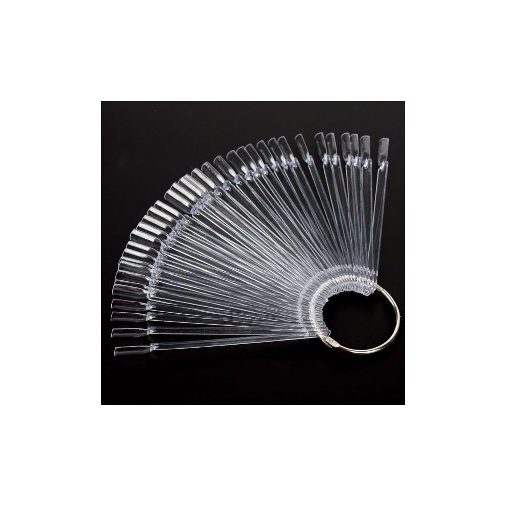 Nail Display Ring Square Tips 50pcs Clear