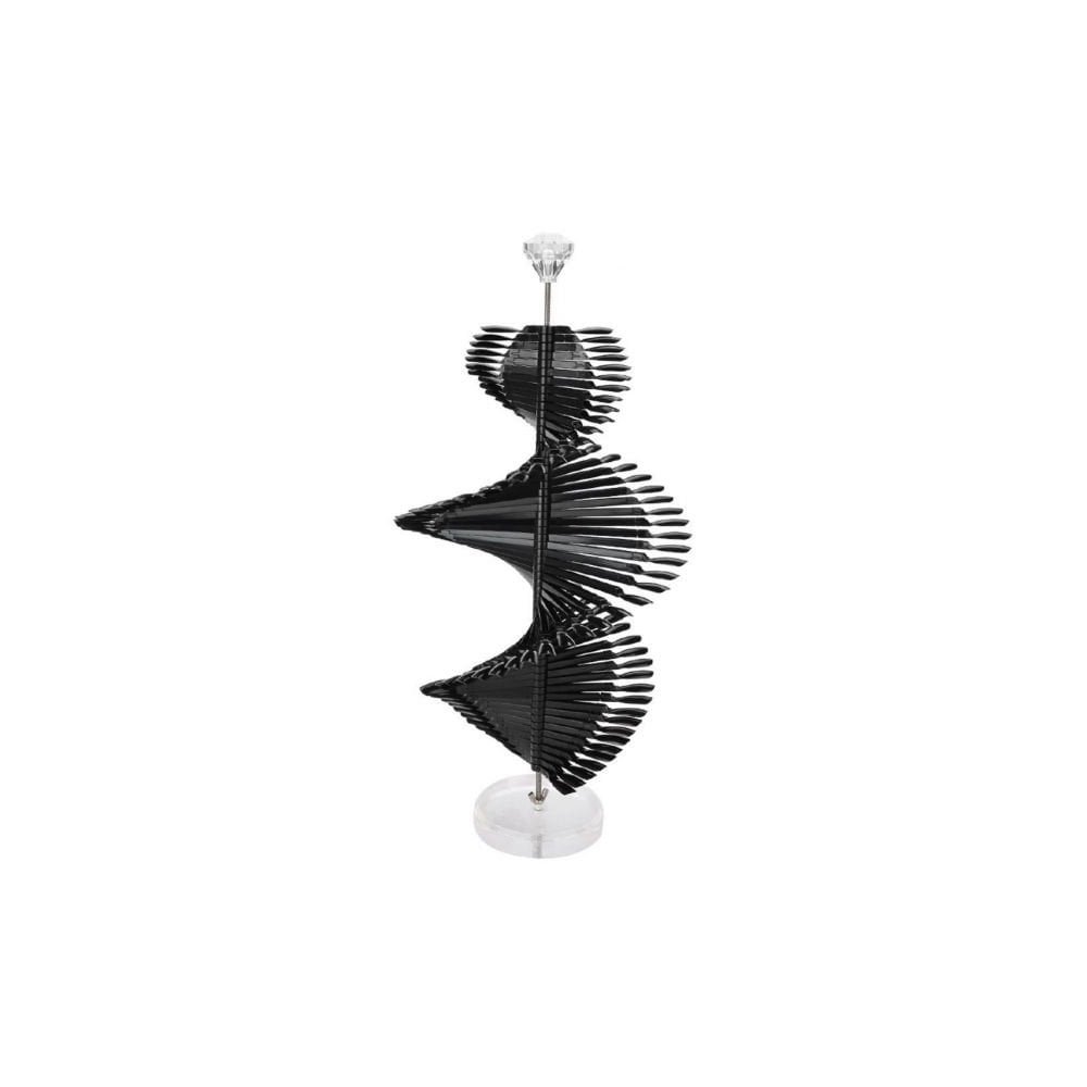 Nail Display Spiral Stand with Removable Tips - Black