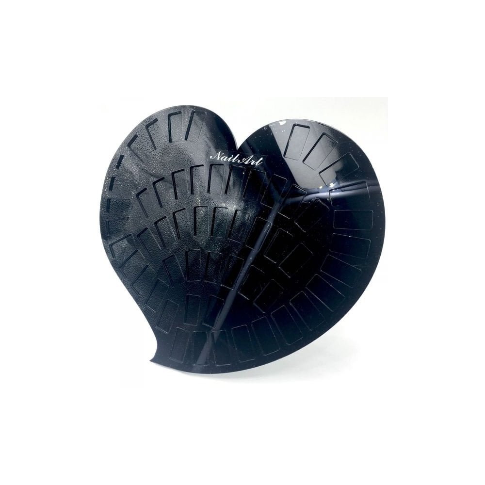 Nail Art Display Heart Stand - Black
