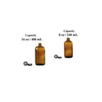 Empty Bottle 8oz Amber