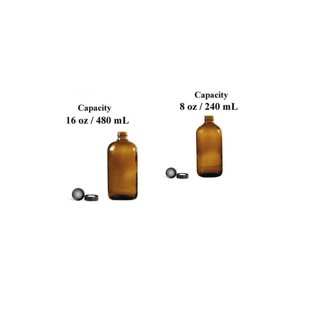 Empty Bottle 8oz Amber