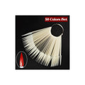 Nail Display Ring Stiletto Tips 50pcs Natural