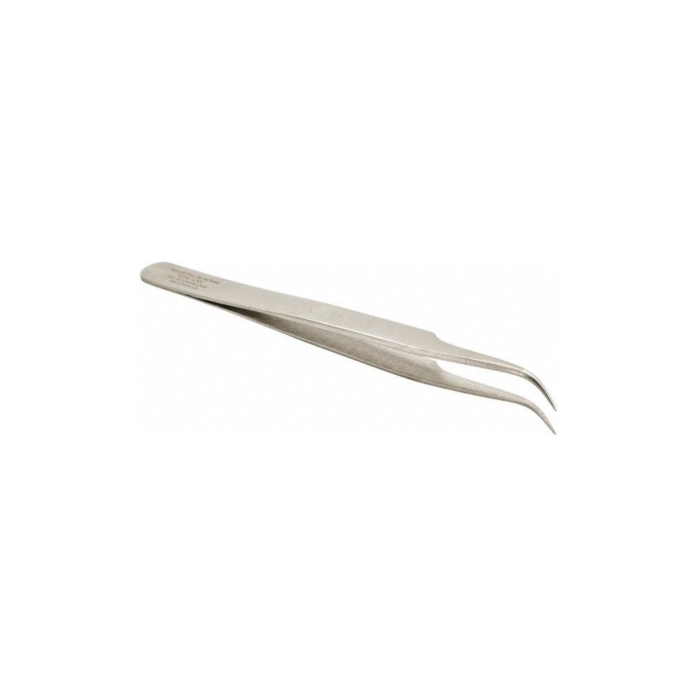Eyelash Tweezer Curved Silver
