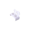 Double Dappen Dish - WHITE