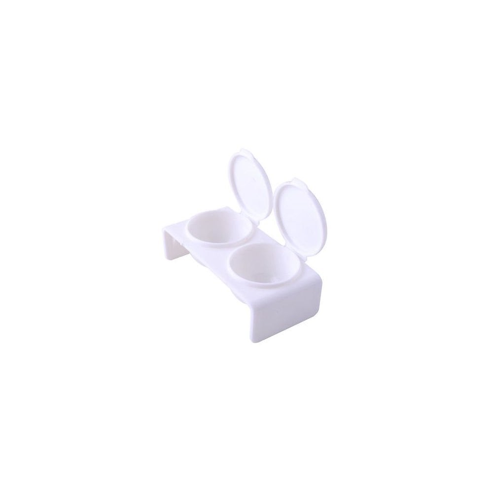 Double Dappen Dish - WHITE