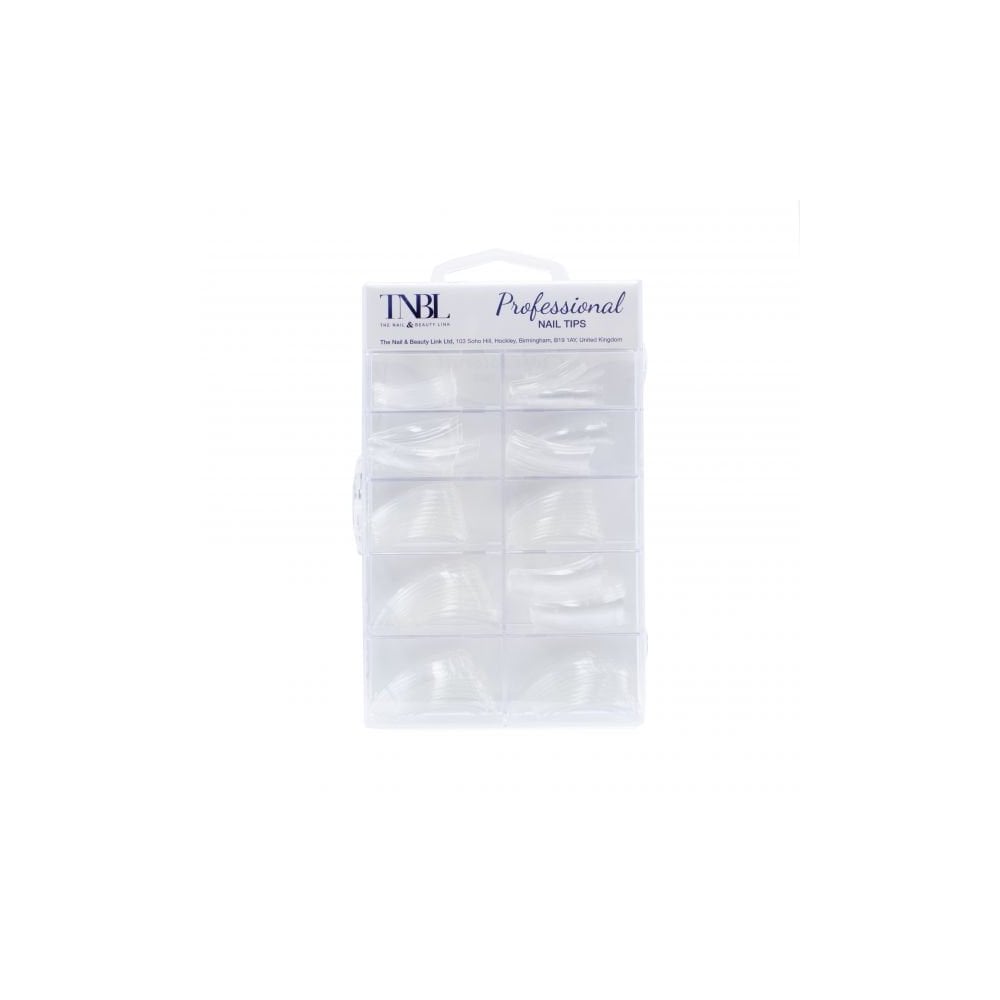 TNBL Ultra Professional Nail Tips 100 - Clear (With Well)