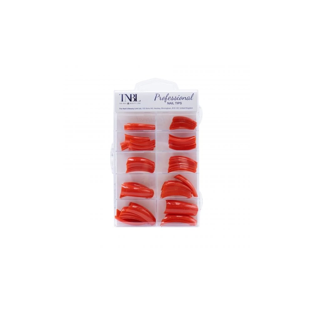Ultra Professional Nail Tips 100 - Red (With Well)