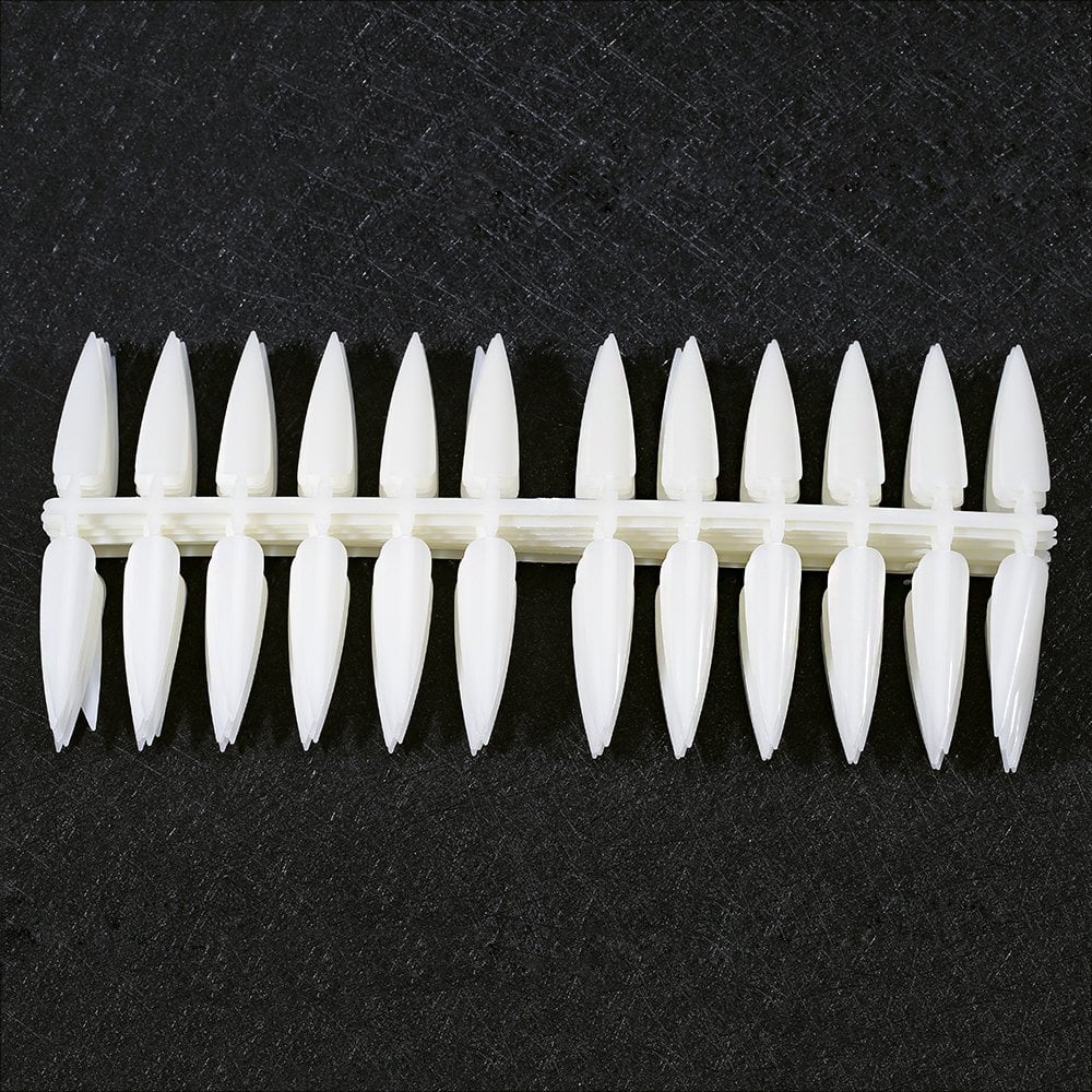 Nail Display Tips Stiletto - Natural