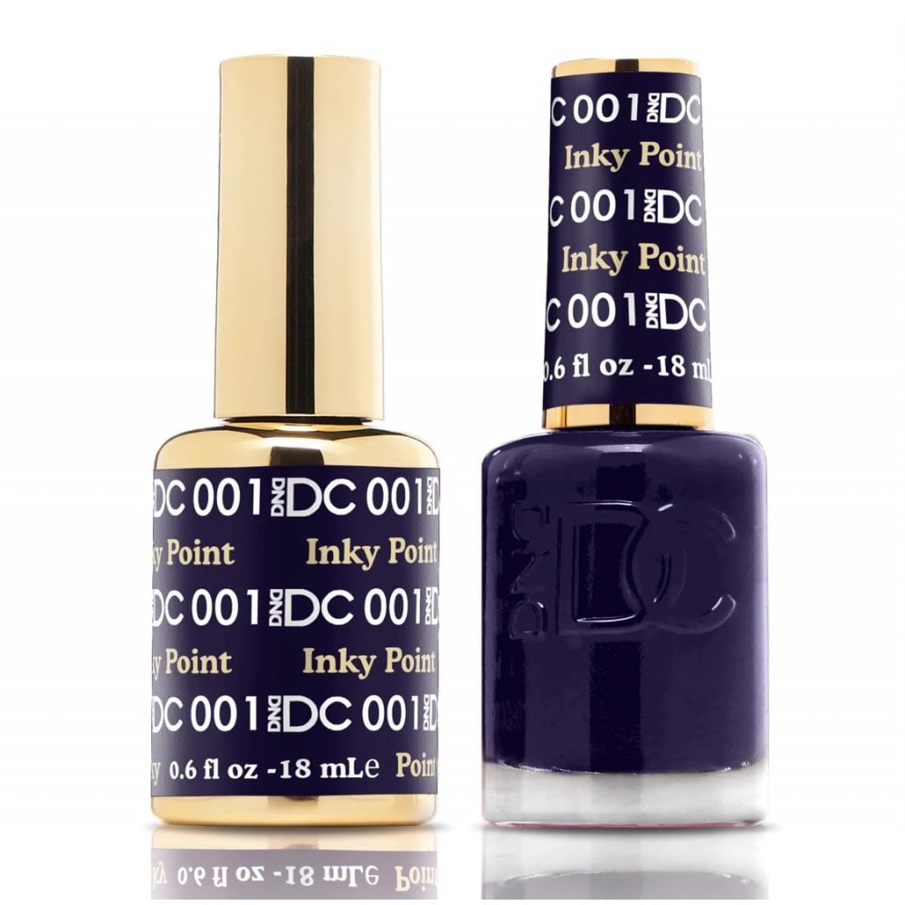 DND DC Gel & Nail Polish DUO 18ml - DC001 Inky Point
