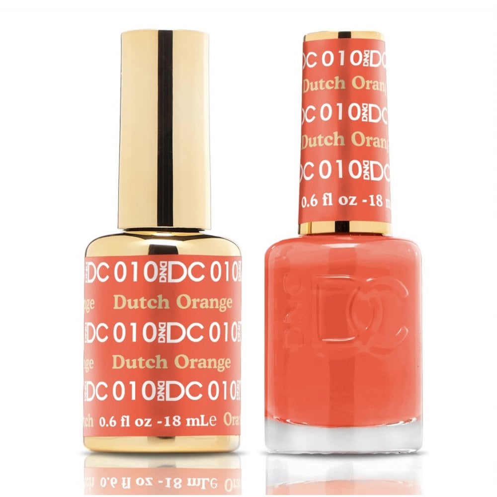 DND DC Gel & Nail Polish DUO 18ml - DC010 Dutch Orange