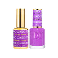 DND DC Gel & Nail Polish DUO 18ml - DC024 Purple Flower