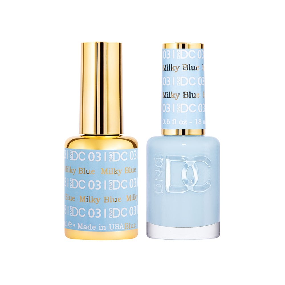 DND DC Gel & Nail Polish DUO 18ml - DC031 Milky Blue