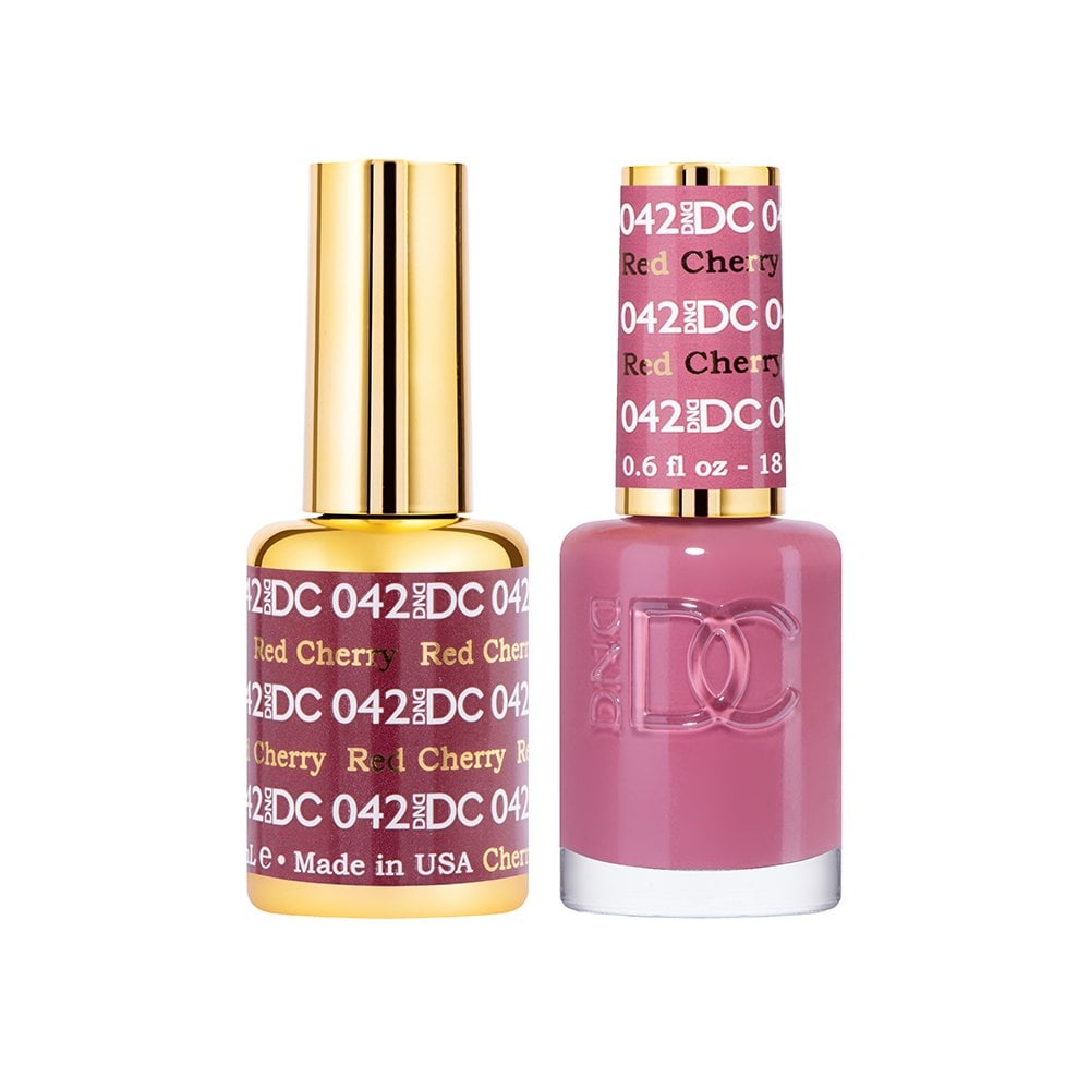 DND DC Gel & Nail Polish DUO 18ml - DC042 Red Cherry