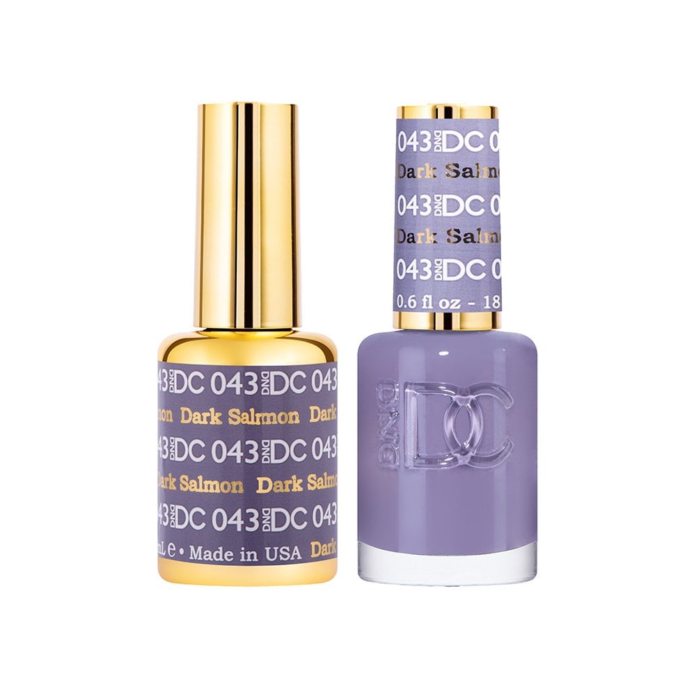 DND DC Gel & Nail Polish DUO 18ml - DC043 Dark Salmon