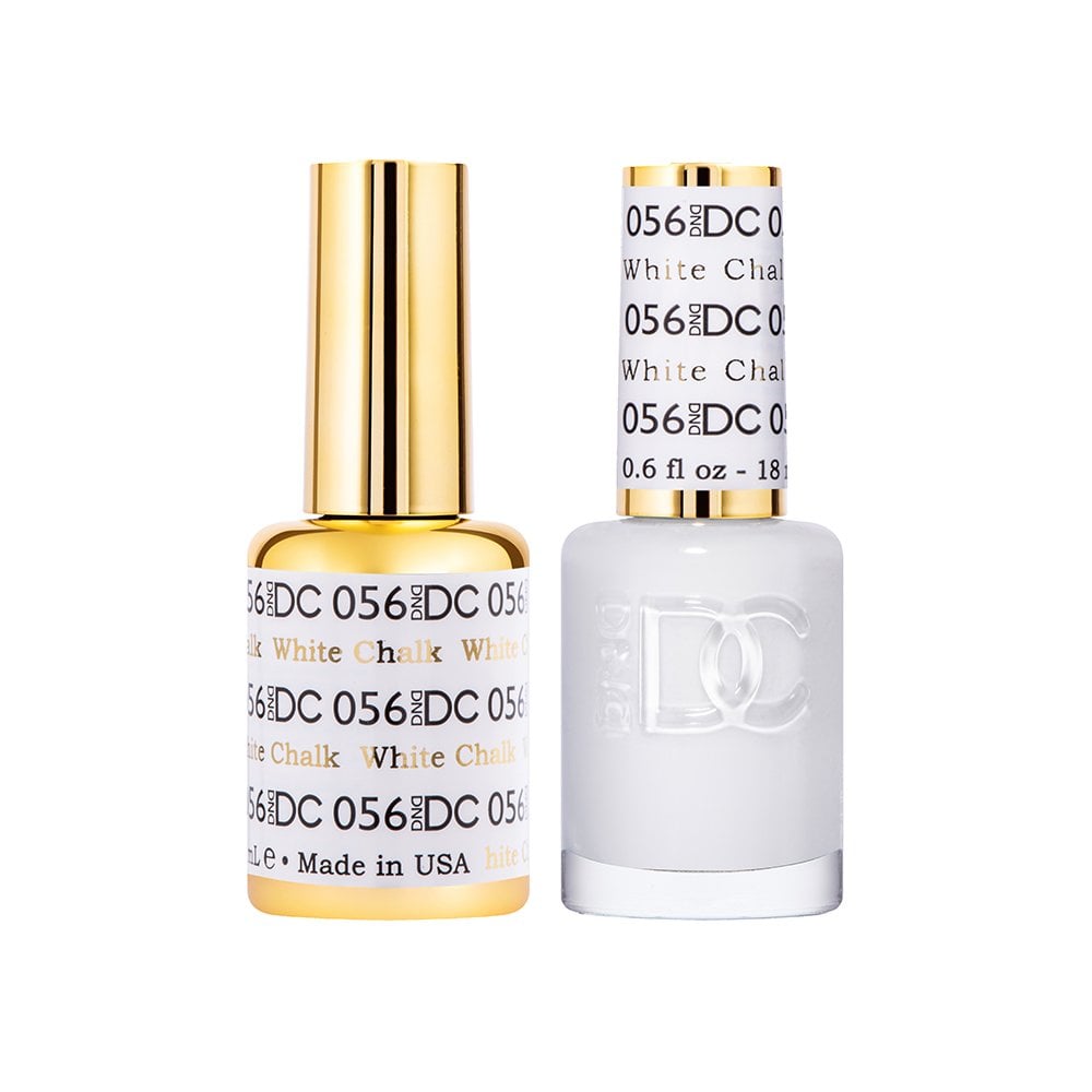 DND DC Gel & Nail Polish DUO 18ml - DC056 White Chalk