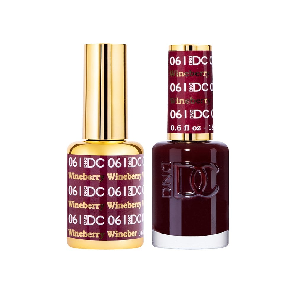 DND DC Gel & Nail Polish DUO 18ml - DC061 Wineberry