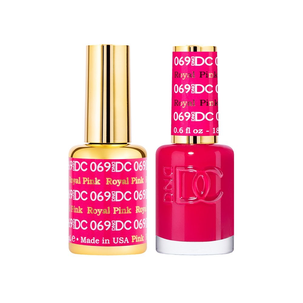 DND DC Gel & Nail Polish DUO 18ml - DC069 Royal Pink