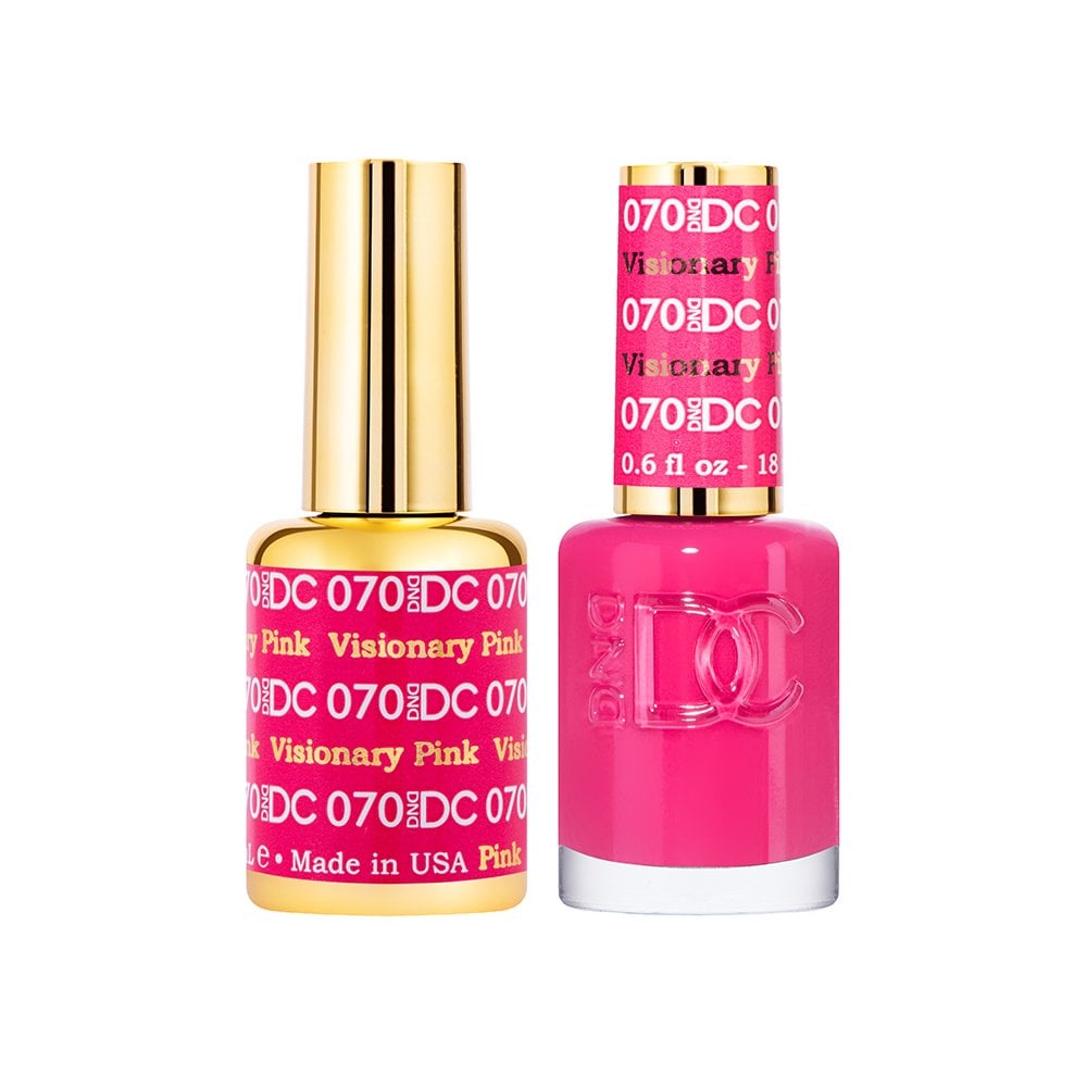 DND DC Gel & Nail Polish DUO 18ml - DC070 Visionary Pink