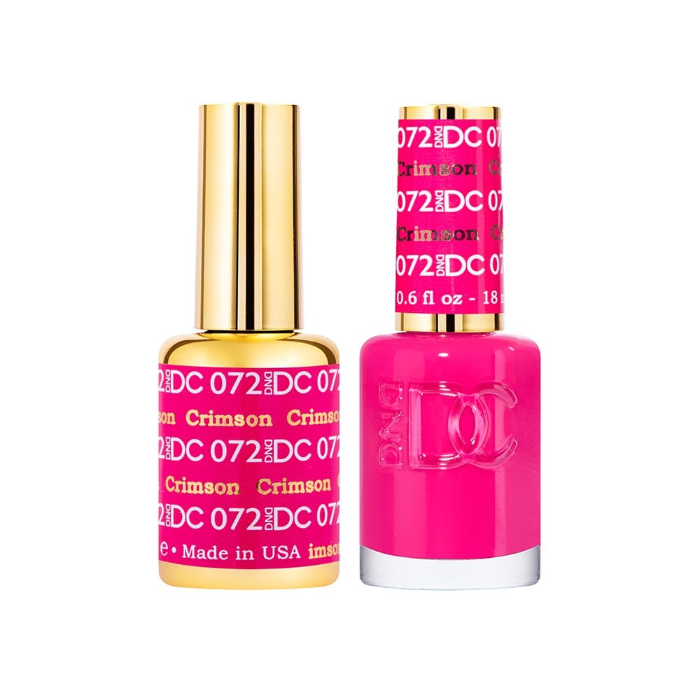 DND DC Gel & Nail Polish DUO 18ml - DC072 Crimson