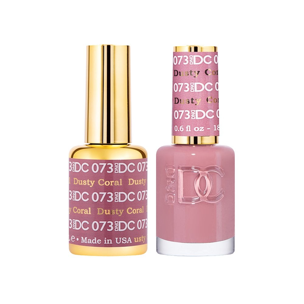 DND DC Gel & Nail Polish DUO 18ml - DC073 Dusty Coral