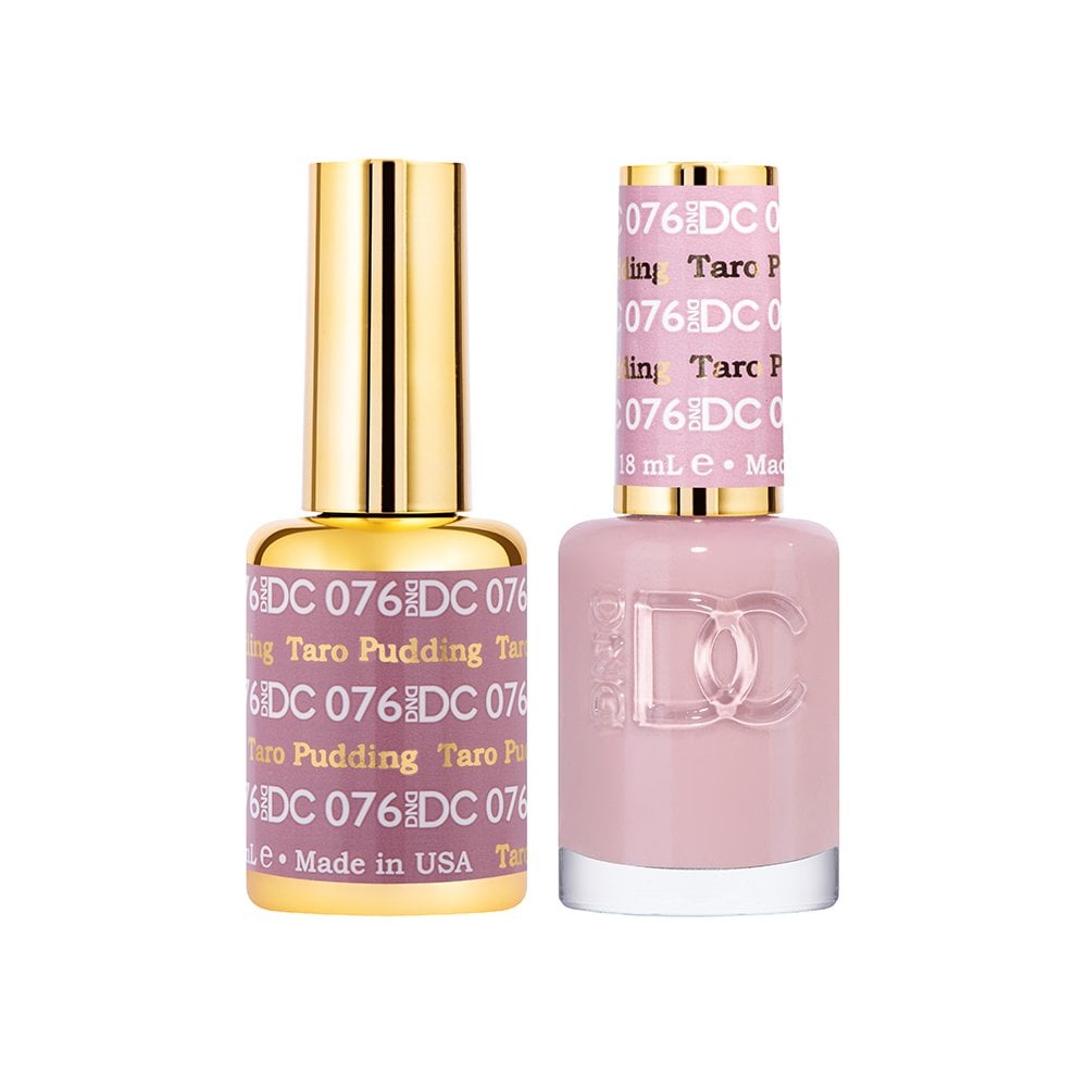 DND DC Gel & Nail Polish DUO 18ml - DC076 Taro Pudding