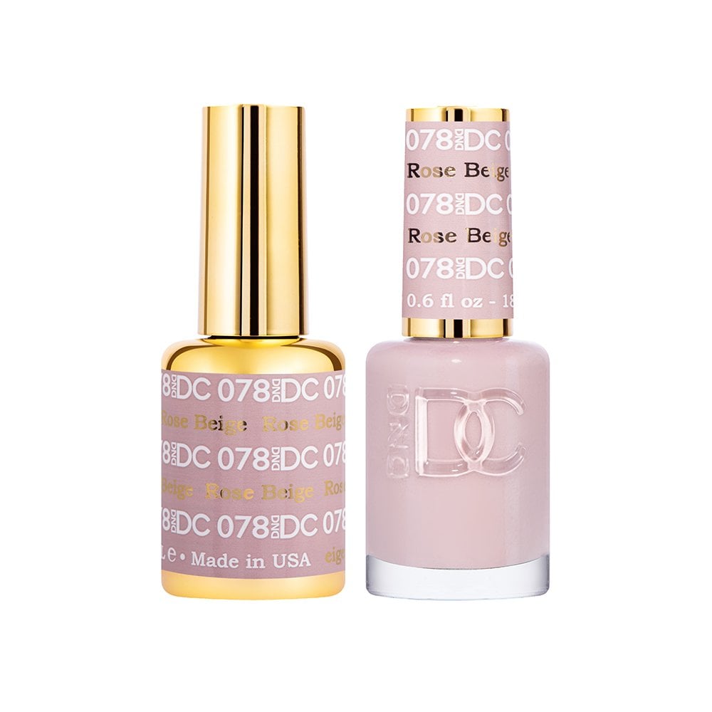 DND DC Gel & Nail Polish DUO 18ml - DC078 Rose Beige