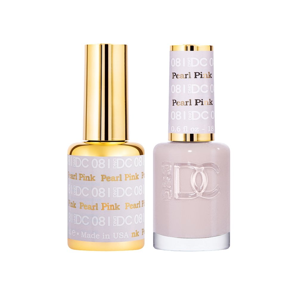 DND DC Gel & Nail Polish DUO 18ml - DC081 Pearl Pink