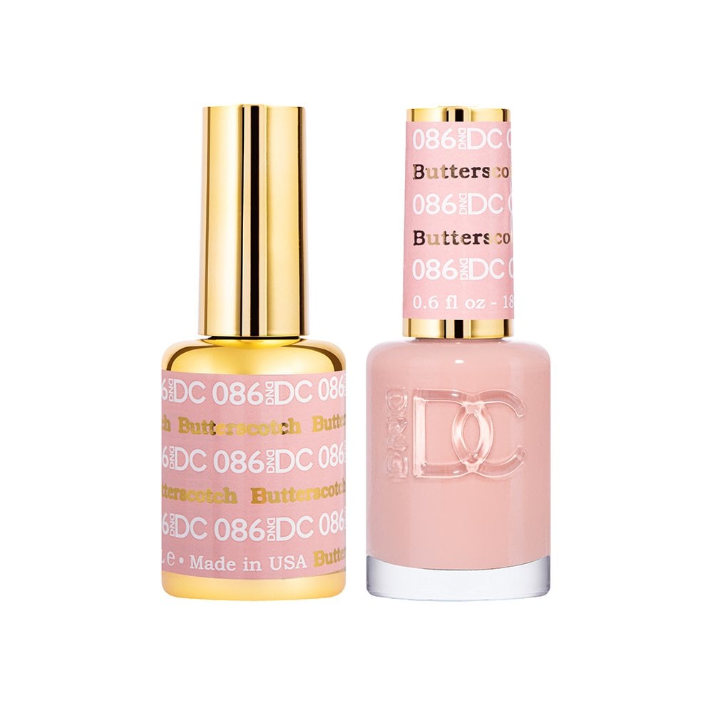 DND DC Gel & Nail Polish DUO 18ml - DC086 Butterscotch