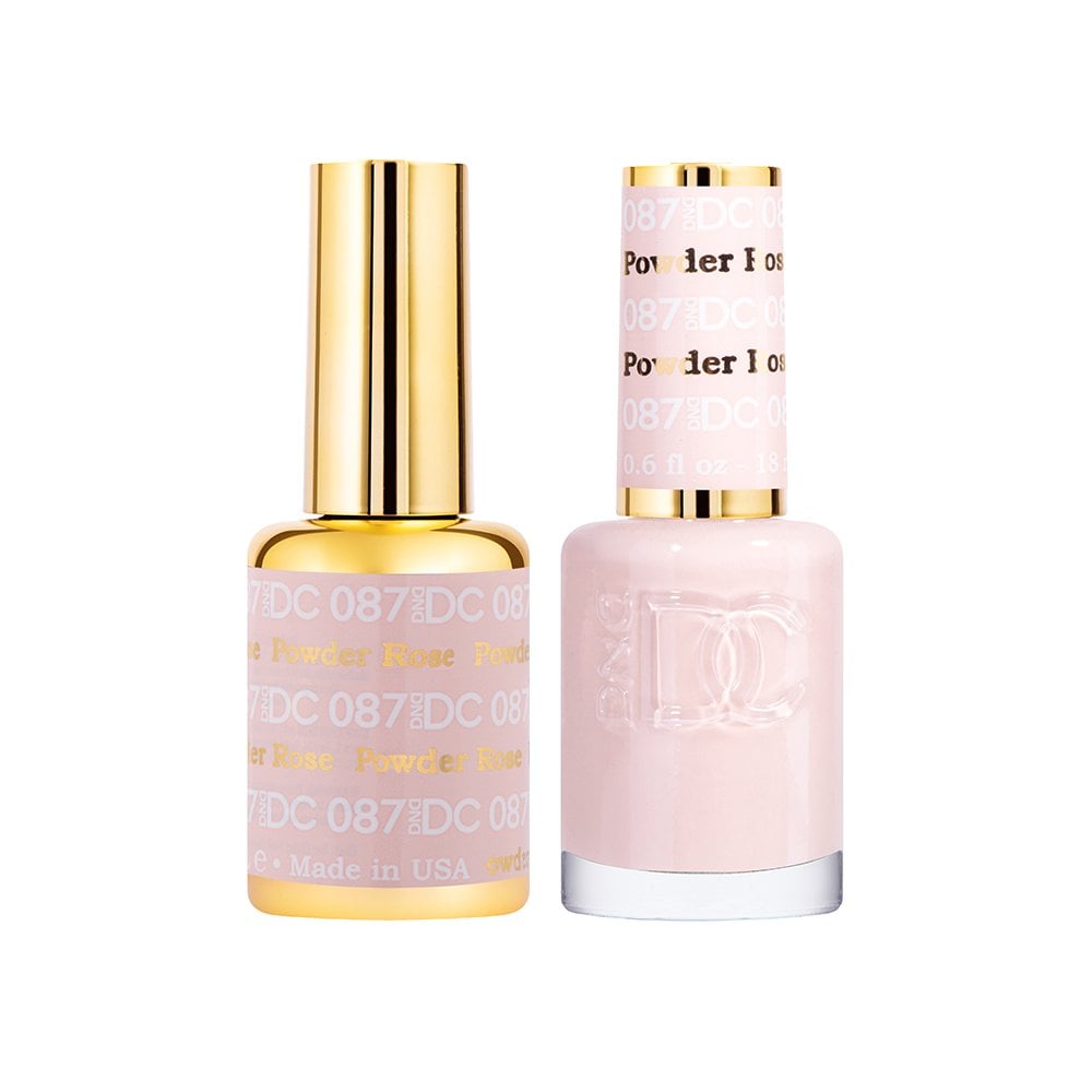 DND DC Gel & Nail Polish DUO 18ml - DC087 Rose Powder