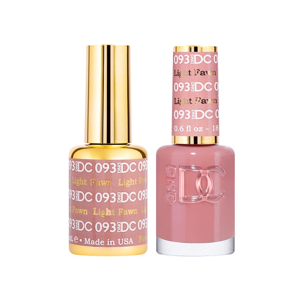 DND DC Gel & Nail Polish DUO 18ml - DC093 Light Fawn