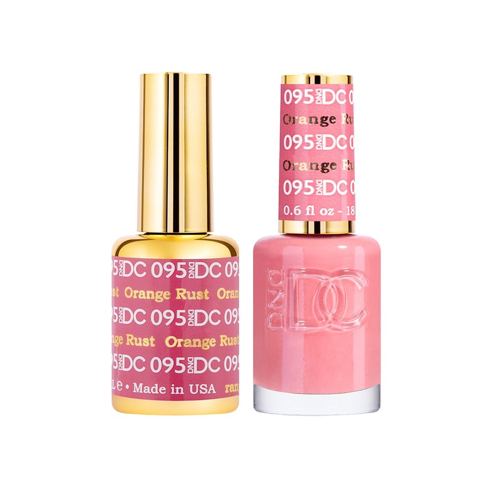 DND DC Gel & Nail Polish DUO 18ml - DC095 Orange Rust