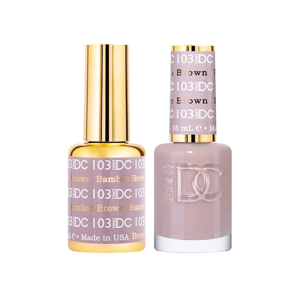DND DC Gel & Nail Polish DUO 18ml - DC103 Bamboo Brown
