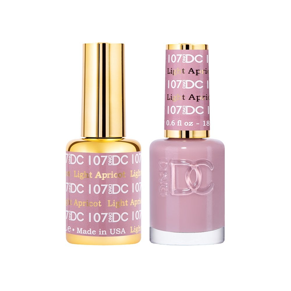 DND DC Gel & Nail Polish DUO 18ml - DC107 Light Apricot