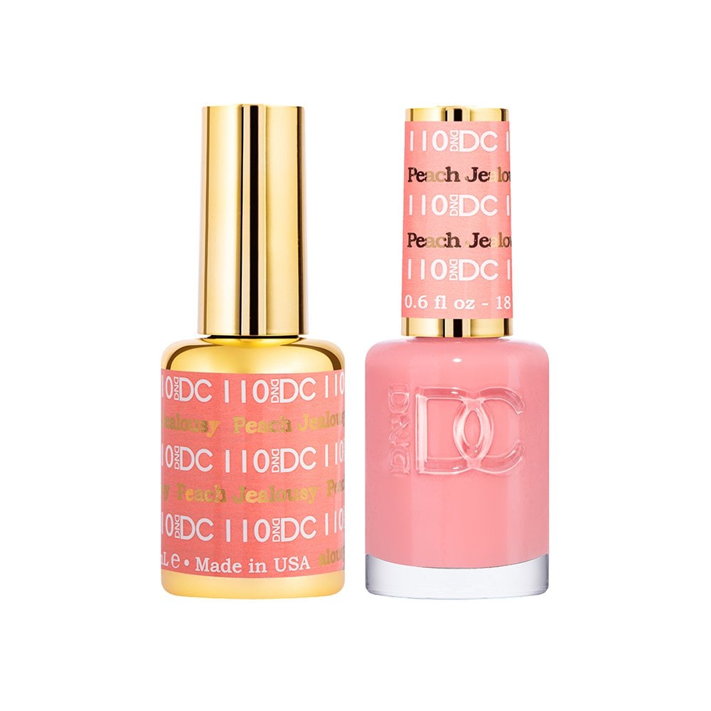 DND DC Gel & Nail Polish DUO 18ml - DC110 Peach Jealousy