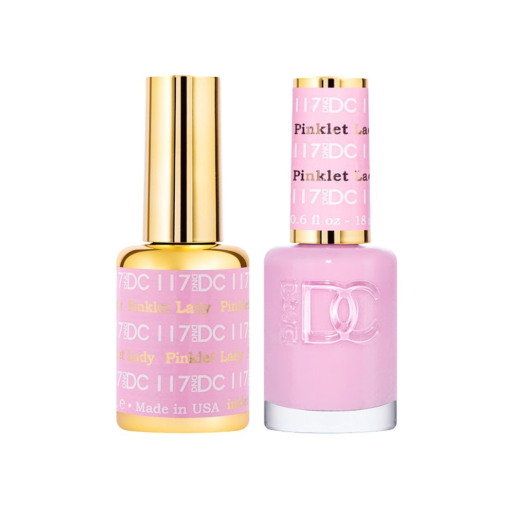 DND DC Gel & Nail Polish DUO 18ml - DC117 Pinklet Lady