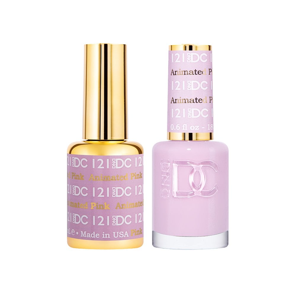 DND DC Gel & Nail Polish DUO 18ml - DC121 Animated Pink