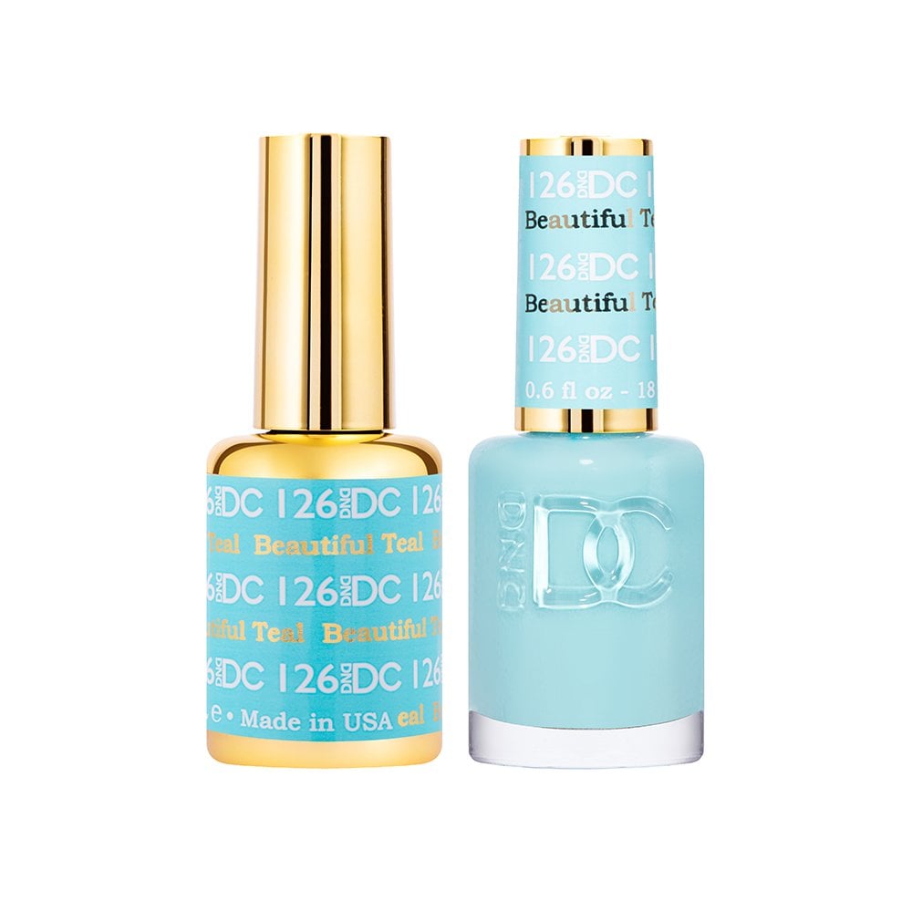 DND DC Gel & Nail Polish DUO 18ml - DC126 Beautiful Teal