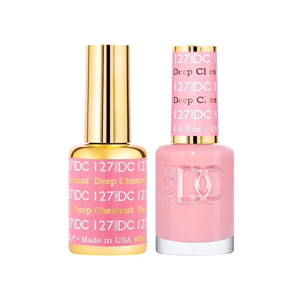 DND DC Gel & Nail Polish DUO 18ml - DC127 Deep Chestnut