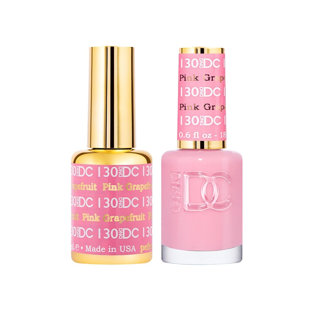 DND DC Gel & Nail Polish DUO 18ml - DC130 Pink Grapefruit