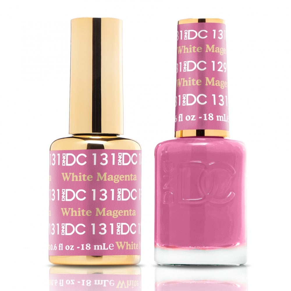 DND DC Gel & Nail Polish DUO 18ml - DC131 White Magenta