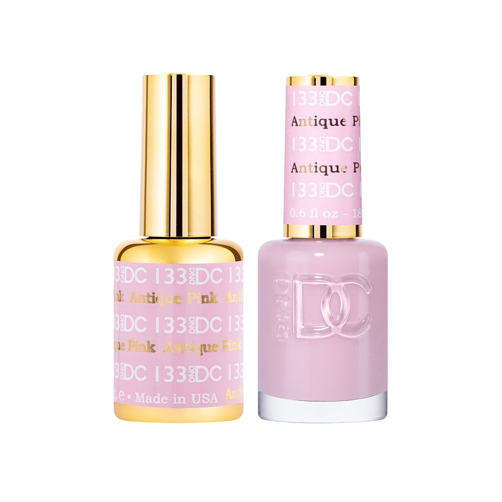DND DC Gel & Nail Polish DUO 18ml - DC133 Antique Pink